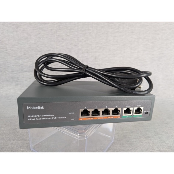 Mokerlink 4-Port 10/100 Mbps PoE + Switch - Picture 11 of 14